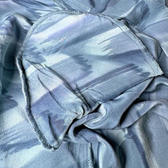 Aliki Yamani Creations Silk Cardigan Womens 2X Open Front Sheer Green Abstract - Picture 8 of 10